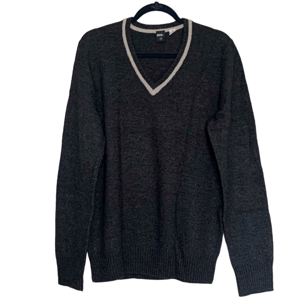 Urban Outfitters BDG Lambswool Blend V-Neck Sweater Sz L